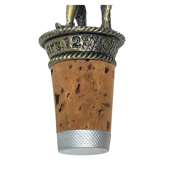 Dewar’s 12 Vintage Pewter Bottle Stopper Scottish Highlander Figurine Barware - Picture 7 of 10